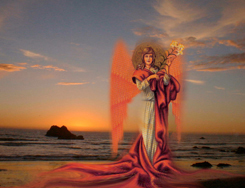 angel of the deep art piece