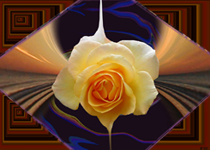 rose bud art piece