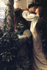 couple kissing in castle